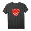 Valentinstagsgeschenk für Sie: Rotes Herz mit weißen Punkten T-Shirt – Perfekt für Freundin, Schwestern & beste Freunde