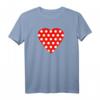 Valentinstagsgeschenk für Sie: Rotes Herz mit weißen Punkten T-Shirt – Perfekt für Freundin, Schwestern & beste Freunde