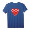 Valentinstagsgeschenk für Sie: Rotes Herz mit weißen Punkten T-Shirt – Perfekt für Freundin, Schwestern & beste Freunde