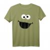 HapPanda Cookie Monster Face T-Shirt – Offiziell lizenzierte Sesame Street Bekleidung in verschiedenen Styles