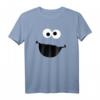 HapPanda Cookie Monster Face T-Shirt – Offiziell lizenzierte Sesame Street Bekleidung in verschiedenen Styles