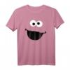 HapPanda Cookie Monster Face T-Shirt – Offiziell lizenzierte Sesame Street Bekleidung in verschiedenen Styles