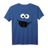 HapPanda Cookie Monster Face T-Shirt – Offiziell lizenzierte Sesame Street Bekleidung in verschiedenen Styles