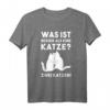 Was ist besser als eine Katze Shirt – Lustiges Katzen T-Shirt Geschenk für Katzenfans und Tierliebhaber zu Weihnachten & Geburtstag