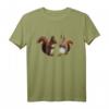 Eichhörnchen Pärchen mit Nuss T-Shirt – Süßes Waldtier Motiv als Geschenkidee für Kinder, Mädchen, Jungen, Frauen und Männer