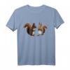 Eichhörnchen Pärchen mit Nuss T-Shirt – Süßes Waldtier Motiv als Geschenkidee für Kinder, Mädchen, Jungen, Frauen und Männer