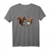 Eichhörnchen Pärchen mit Nuss T-Shirt – Süßes Waldtier Motiv als Geschenkidee für Kinder, Mädchen, Jungen, Frauen und Männer