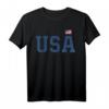 USA T-Shirt für Herren, Frauen und Kinder mit Flagge – Patriotische Amerika Kleidung in 5 Farben als Geschenk