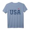 USA T-Shirt für Herren, Frauen und Kinder mit Flagge – Patriotische Amerika Kleidung in 5 Farben als Geschenk
