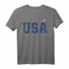 USA T-Shirt für Herren, Frauen und Kinder mit Flagge – Patriotische Amerika Kleidung in 5 Farben als Geschenk