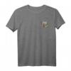 Niedliches Waschbär Marder Brusttasche Raccoon T-Shirt – Perfekt für Tierliebhaber und Raccoon Fans