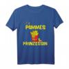 Pommes Prinzessin Frites Fast Food T-Shirt für Damen – Perfekt für Pommes-Liebhaberinnen und Gastronomie-Fans