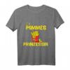 Pommes Prinzessin Frites Fast Food T-Shirt für Damen – Perfekt für Pommes-Liebhaberinnen und Gastronomie-Fans