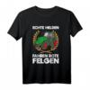 Gülle Echte Helden Fahren Rote Felgen Landwirt T-Shirt – Lustiges Bauernhof Design für Landwirte, Farmer & Nachwuchs auf dem Feld