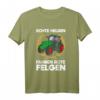 Gülle Echte Helden Fahren Rote Felgen Landwirt T-Shirt – Lustiges Bauernhof Design für Landwirte, Farmer & Nachwuchs auf dem Feld