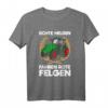 Gülle Echte Helden Fahren Rote Felgen Landwirt T-Shirt – Lustiges Bauernhof Design für Landwirte, Farmer & Nachwuchs auf dem Feld