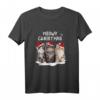 Meowy Christmas Süßes Katzen Mama Pyjama & T-Shirt – Festliches Weihnachtsoutfit für Katzenliebhaber, Katzenmütter & Tierfreunde