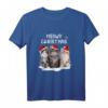 Meowy Christmas Süßes Katzen Mama Pyjama & T-Shirt – Festliches Weihnachtsoutfit für Katzenliebhaber, Katzenmütter & Tierfreunde