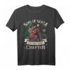 Sons of Santa Weihnachts-T-Shirt – Santa auf Motorrad mit Baum, Pfeife & Bier im Retro Vintage Look für Biker und Rocker zu Weihnachten