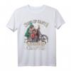 Sons of Santa Weihnachts-T-Shirt – Santa auf Motorrad mit Baum, Pfeife & Bier im Retro Vintage Look für Biker und Rocker zu Weihnachten