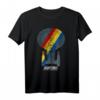 Star Trek Next Generation Retro Rainbow Ship Graphic T-Shirt - Officially Licensed Sci-Fi Fan Merchandise