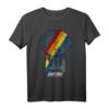 Star Trek Next Generation Retro Rainbow Ship Graphic T-Shirt - Officially Licensed Sci-Fi Fan Merchandise
