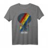 Star Trek Next Generation Retro Rainbow Ship Graphic T-Shirt - Officially Licensed Sci-Fi Fan Merchandise
