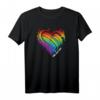 CSD LGBT Regenbogen LGBTQ Herz Pride Love T-Shirt - Perfektes Outfit für Christopher Street Day und Pride Events
