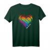 CSD LGBT Regenbogen LGBTQ Herz Pride Love T-Shirt - Perfektes Outfit für Christopher Street Day und Pride Events