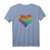 CSD LGBT Regenbogen LGBTQ Herz Pride Love T-Shirt - Perfektes Outfit für Christopher Street Day und Pride Events