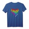 CSD LGBT Regenbogen LGBTQ Herz Pride Love T-Shirt - Perfektes Outfit für Christopher Street Day und Pride Events