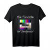 70er Jahre Kostüm Hat Sendepause Testbild T-Shirt – Lustiges Retro Outfit für Motto Partys, Karneval & Halloween