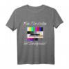 70er Jahre Kostüm Hat Sendepause Testbild T-Shirt – Lustiges Retro Outfit für Motto Partys, Karneval & Halloween