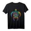 Bunte Schildkröte Aquarell Maori Ozean Scuba T-Shirt – Für Taucher, Meerestier-Liebhaber und Meeresfreunde in S-XXXL