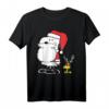 HapPanda Holiday Snoopy Woodstock Geweih Weihnachtsmann T-Shirt – Lustiges Weihnachts- und Geburtstagsgeschenk