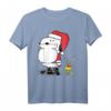 HapPanda Holiday Snoopy Woodstock Geweih Weihnachtsmann T-Shirt – Lustiges Weihnachts- und Geburtstagsgeschenk