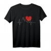 Köln Skyline Herzschlag T-Shirt – Liebe für Köln, Karneval & den Kölner Dom für Jecken und Kölsche Fans