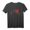 Köln Skyline Herzschlag T-Shirt – Liebe für Köln, Karneval & den Kölner Dom für Jecken und Kölsche Fans