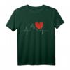 Köln Skyline Herzschlag T-Shirt – Liebe für Köln, Karneval & den Kölner Dom für Jecken und Kölsche Fans