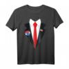 Donald Trump Halloween Kostüm - Lustiges Anzug Krawatte Shirt für Partys & Last-Minute-Verkleidungen