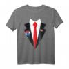 Donald Trump Halloween Kostüm - Lustiges Anzug Krawatte Shirt für Partys & Last-Minute-Verkleidungen