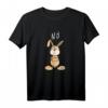 Nö Statement Kaninchen T-Shirt - Lustiges Tiermotiv im Comic Style, Perfekt als Ostergeschenk für Hasenliebhaber, Kinder, Damen und Herren