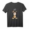 Nö Statement Kaninchen T-Shirt - Lustiges Tiermotiv im Comic Style, Perfekt als Ostergeschenk für Hasenliebhaber, Kinder, Damen und Herren