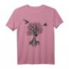 Nordische Mythologie Wikinger T-Shirt mit Yggdrasil, Odins Raben Hugin & Munin – Skandinavische Götter, Runen & Walhalla Symbole
