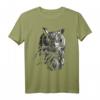 Eule Kunstwerk - Vogel Tier Motiv T-Shirt für Tierliebhaber, Naturfreunde und Vogelbegeisterte