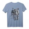 Eule Kunstwerk - Vogel Tier Motiv T-Shirt für Tierliebhaber, Naturfreunde und Vogelbegeisterte