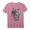 Eule Kunstwerk - Vogel Tier Motiv T-Shirt für Tierliebhaber, Naturfreunde und Vogelbegeisterte