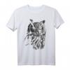 Eule Kunstwerk - Vogel Tier Motiv T-Shirt für Tierliebhaber, Naturfreunde und Vogelbegeisterte