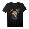 Hirsch Shirt Trachtenshirt Herren, Damen & Kinder für Oktoberfest & Volksfest - Traditionelles bayrisches T-Shirt mit Hirschkopf