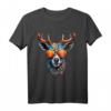 Hirsch Shirt Trachtenshirt Herren, Damen & Kinder für Oktoberfest & Volksfest - Traditionelles bayrisches T-Shirt mit Hirschkopf